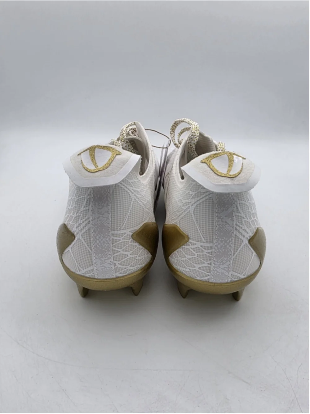 Adidas Men's Adizero Electric White Gold Metallic Cleats Shoes JH6254 Size 14